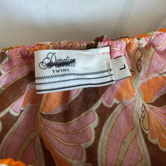 Anthropologie Devotion Twins Platania One Shoulder Top Size L - Picture 8 of 12